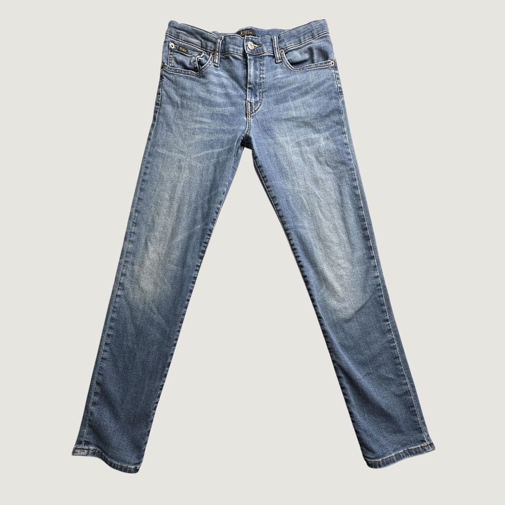 Polo Ralph Lauren Jeans Boys 16 Blue Skinny Denim Stretch Medium Wash Slim Fit